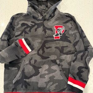 POLO- Ralph Lauren Camouflage Hoodie with Red and Black Accents